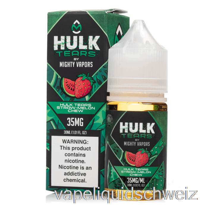 Hulk Tears Strohmelonen-Kaubonbon - Hulk Tears Salze - 30 Ml 35 Mg Vape Ohne Nikotin